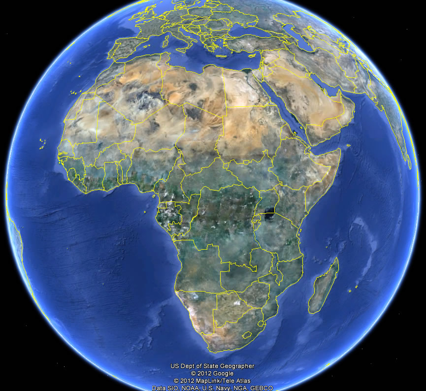 Carte de Afrique